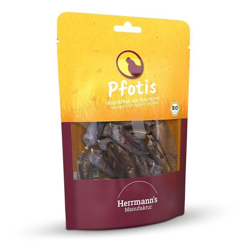 Herrmann's | Bio Hühnerwürstchen | Pfotis | 6 x 80 g