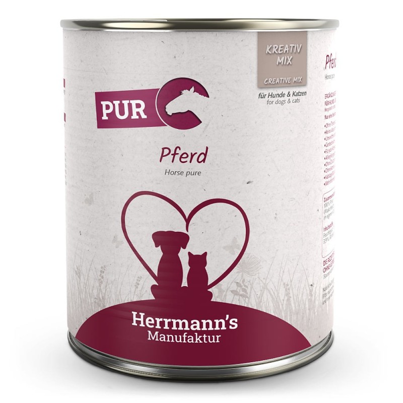 Herrmann's | Pferd Reinfleisch | Kreativ-Mix | 48 x 400 g