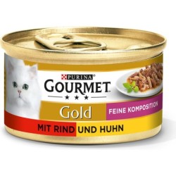 Gourmet Gold Feine Komposition Rind und Huhn - 85 g