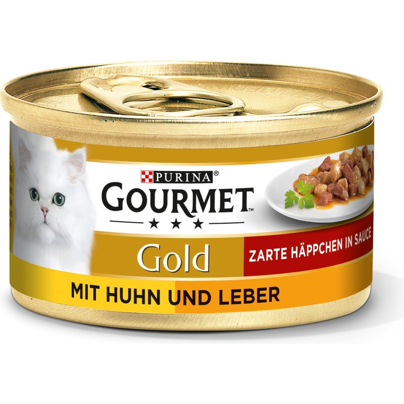 Gourmet Gold Zarte Häppchen mit Huhn und Leber - 85 g