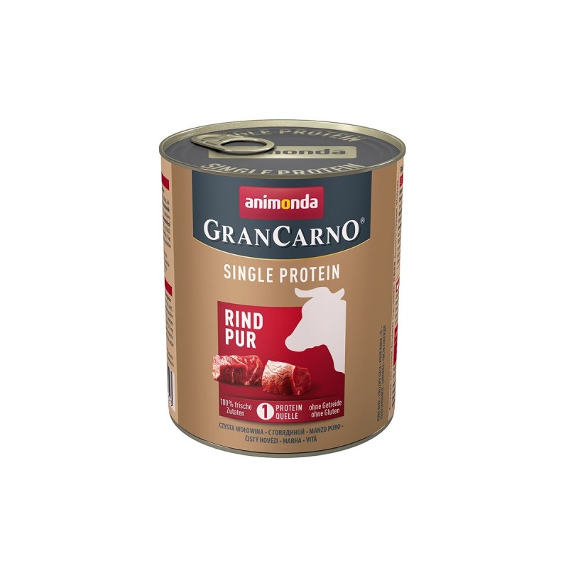 animonda GranCarno single protein Rind pur 6x800g