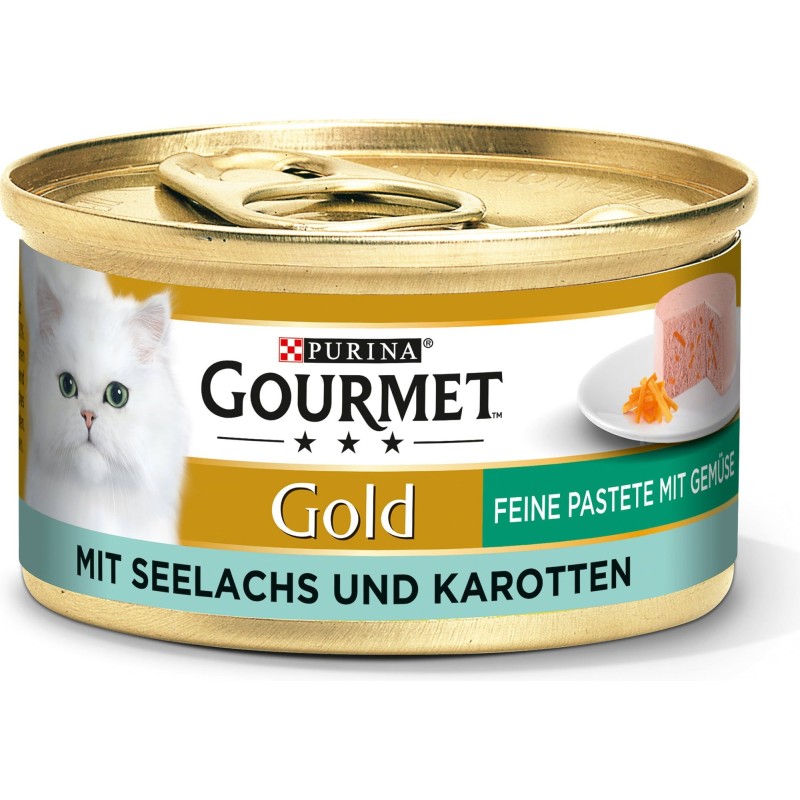 Gourmet Gold Feine Pastete mit Seelachs und Karotten - 85 g