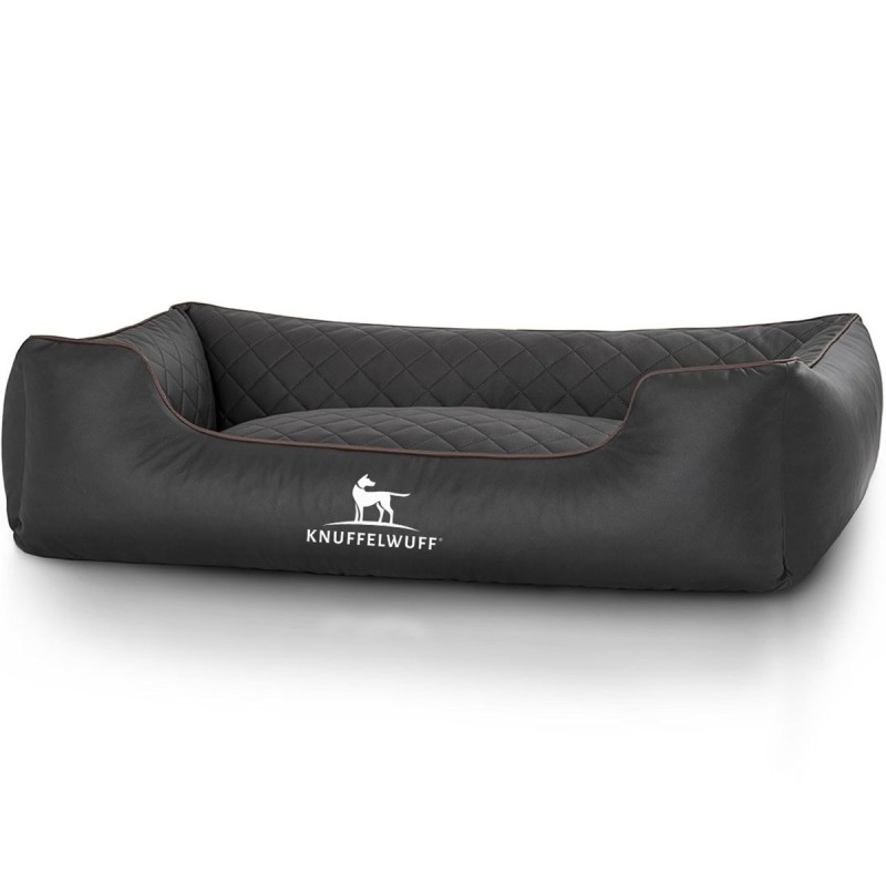 Knuffelwuff Hundebett Milan schwarz M-L 85x63cm