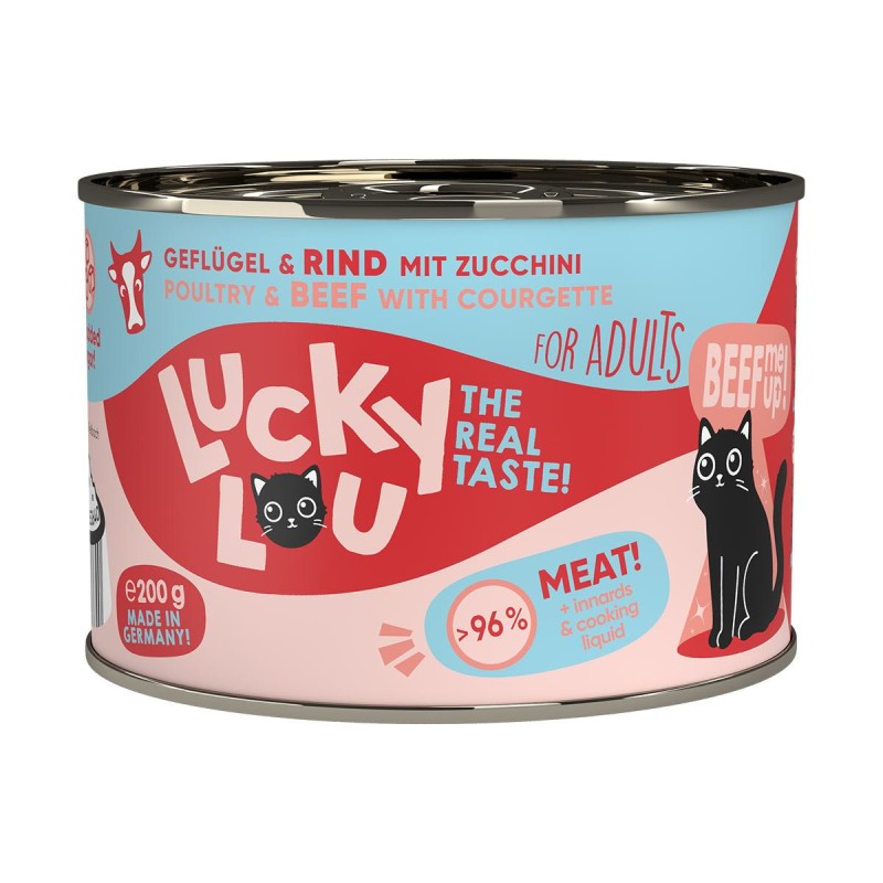 Lucky Lou Lifestage Adult Geflügel & Rind 6x200g