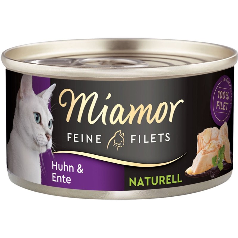 Miamor Feine Filets naturell Huhn & Ente 24x80g