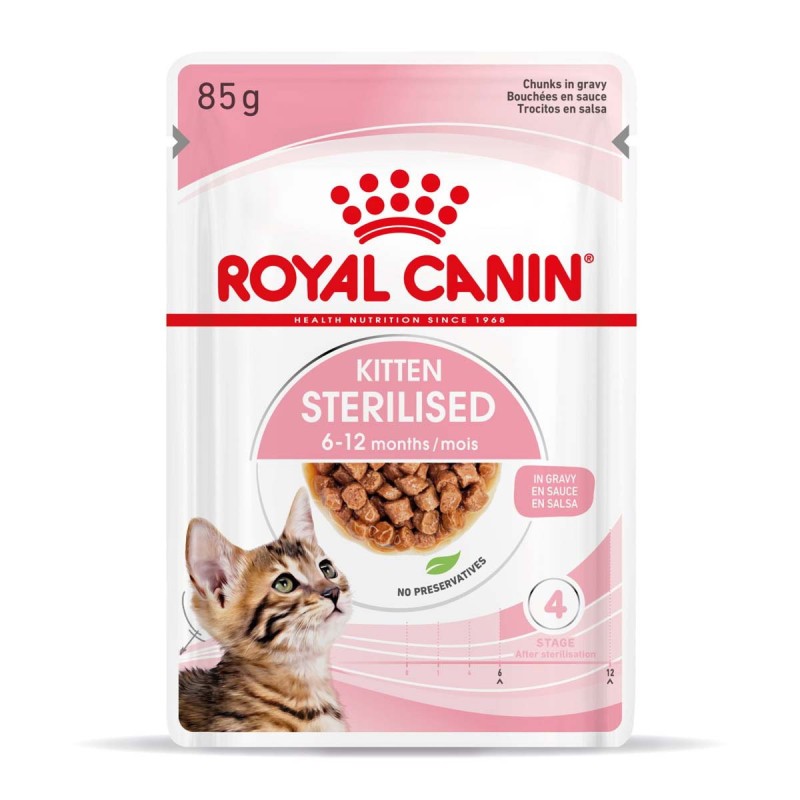 ROYAL CANIN KITTEN STERILISED in Soße Nassnahrung für kastrierte Kätzchen ab 6 Monaten 12x85g