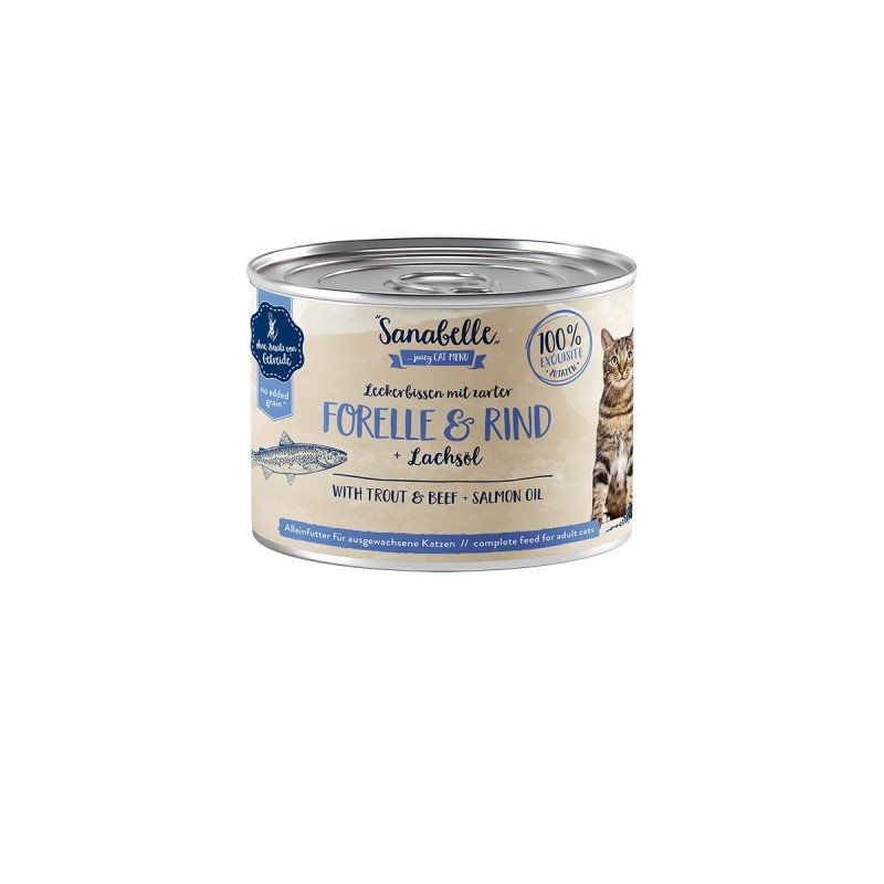 Sanabelle mit Forelle & Rind 6x195g