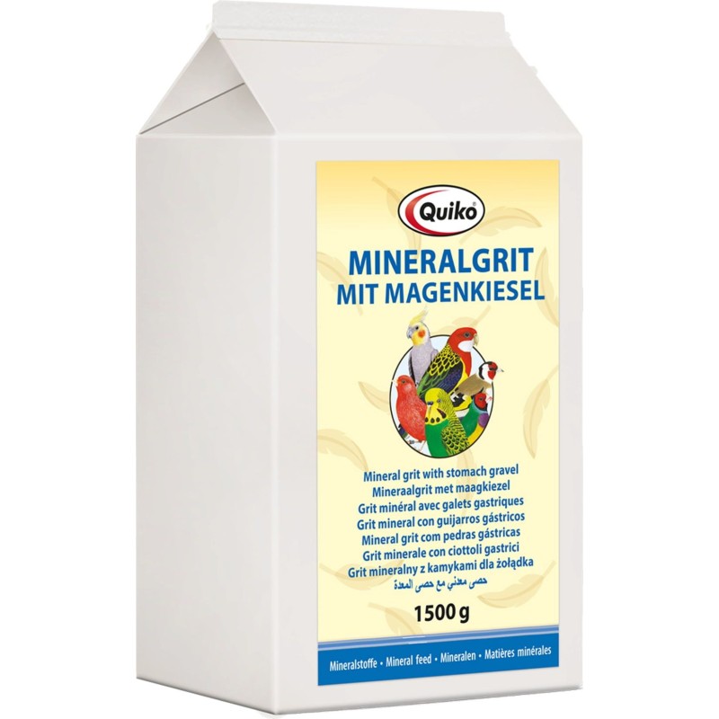 Quiko Mineralgrit mit Magenkiesel für Ziervögel - 1.500 g