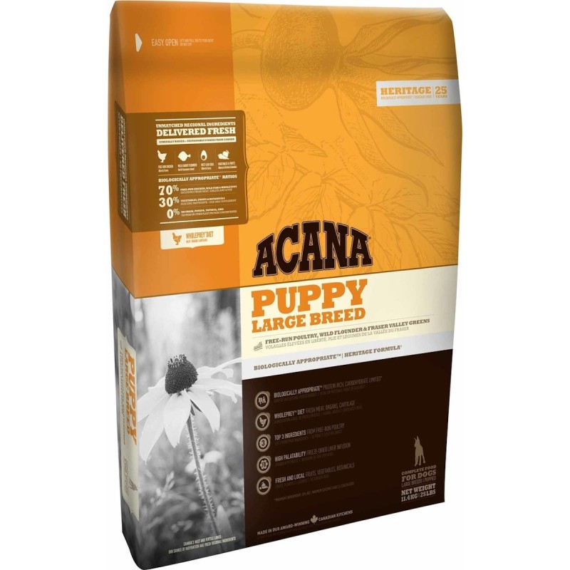 ACANA Heritage Puppy Large Breed Hundetrockenfutter 11,4 Kilogramm