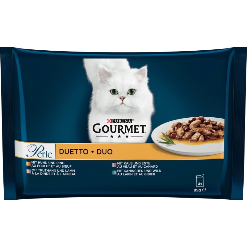 Gourmet Perle Duetto di Carne 4x85g - 340 g