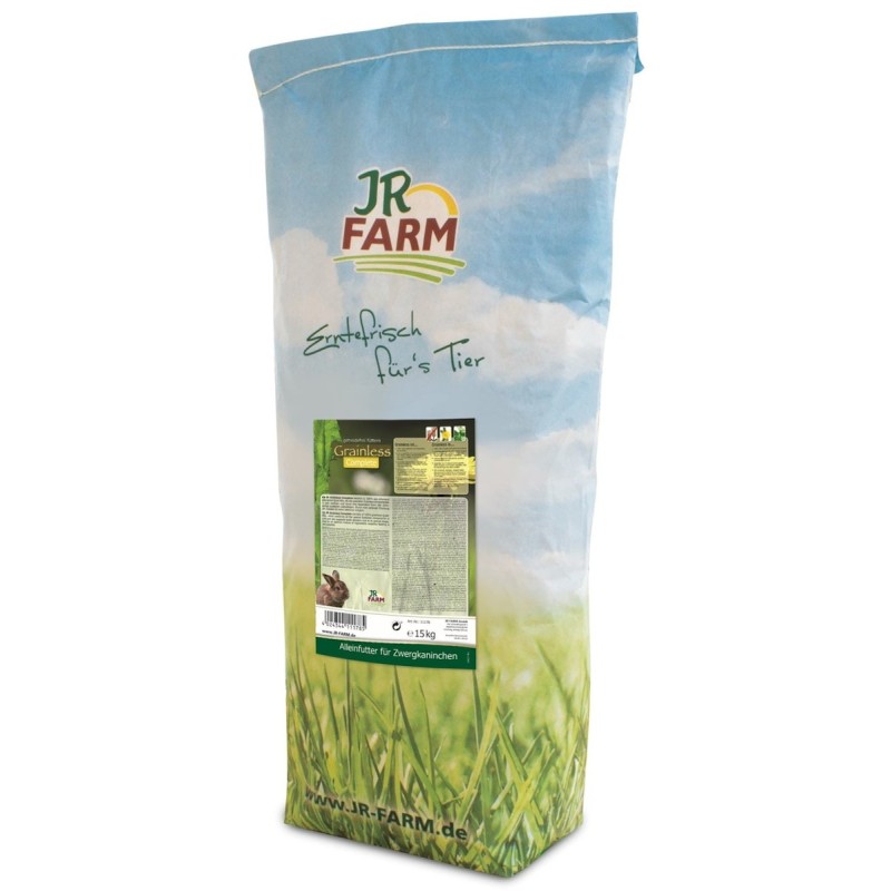 JR FARM Grainless Complete Zwergkaninchen Kleintierfutter 15 Kilogramm