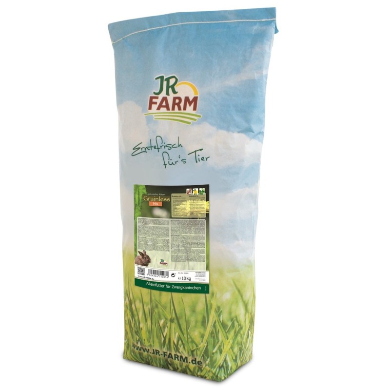 JR FARM Grainless Mix Zwergkaninchen Kleintierfutter 10 Kilogramm