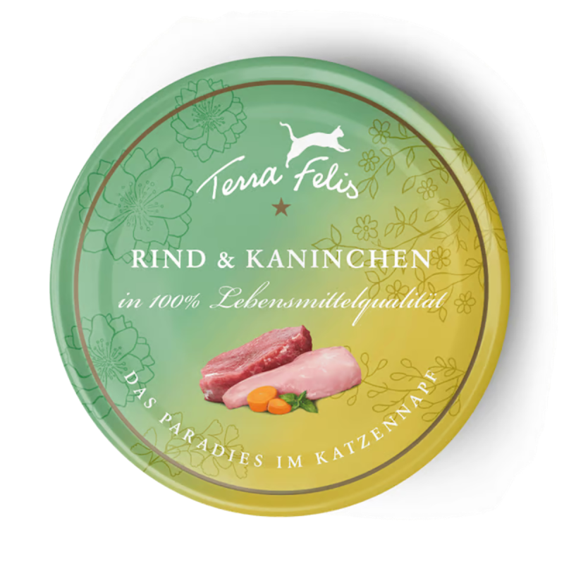 Terra Felis 12x80g Rind und Kaninchen