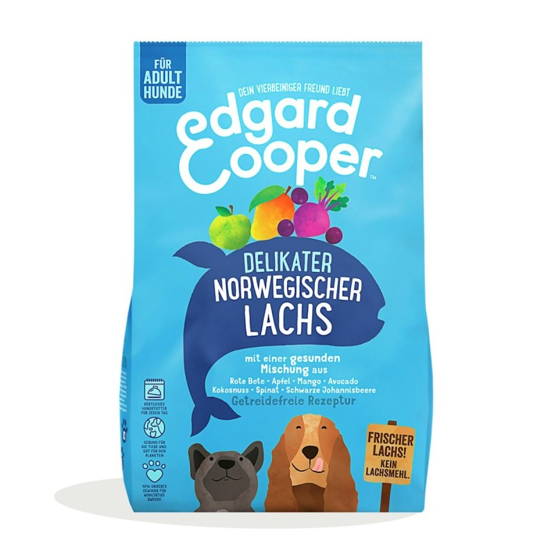 Edgard&Cooper Adult norwegischer Lachs getreidefrei Hundetrockenfutter 2,5 Kilogramm