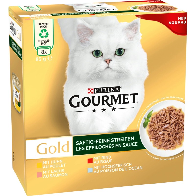 Gourmet Gold Saftig-Feine Streifen mixed Multipack 8x85g - 680 g