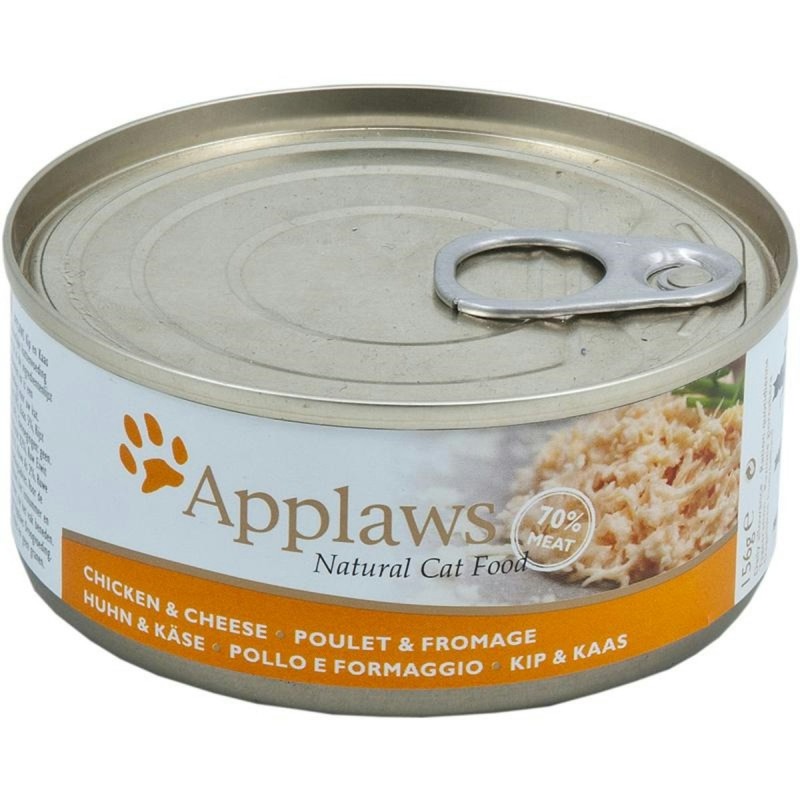 Applaws 156g Katzennassfutter 24 x 156 Gramm Huhn & Käse