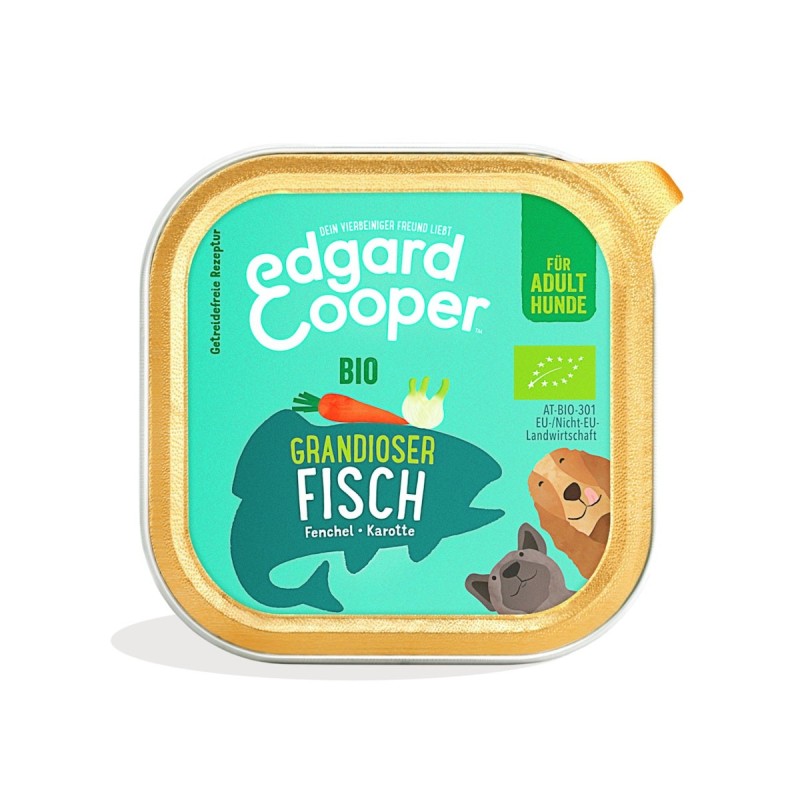 Edgard&Cooper Adult BIO 100 Gramm Hundenassfutter 17 x 100 Gramm Fisch