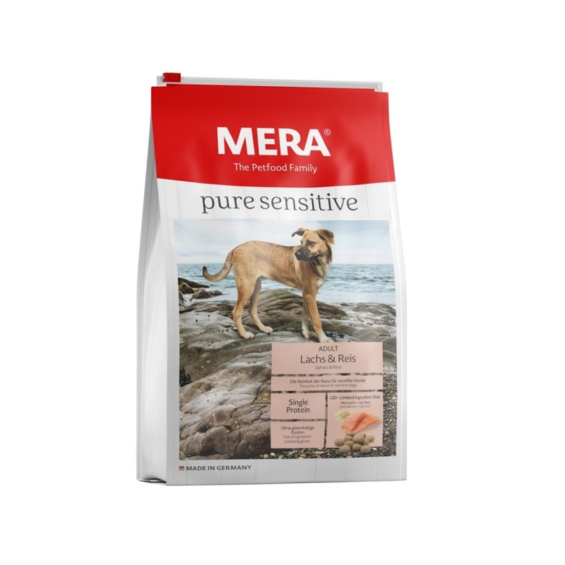 mera pure sensitive Lachs/Reis Hundetrockenfutter 4 Kilogramm