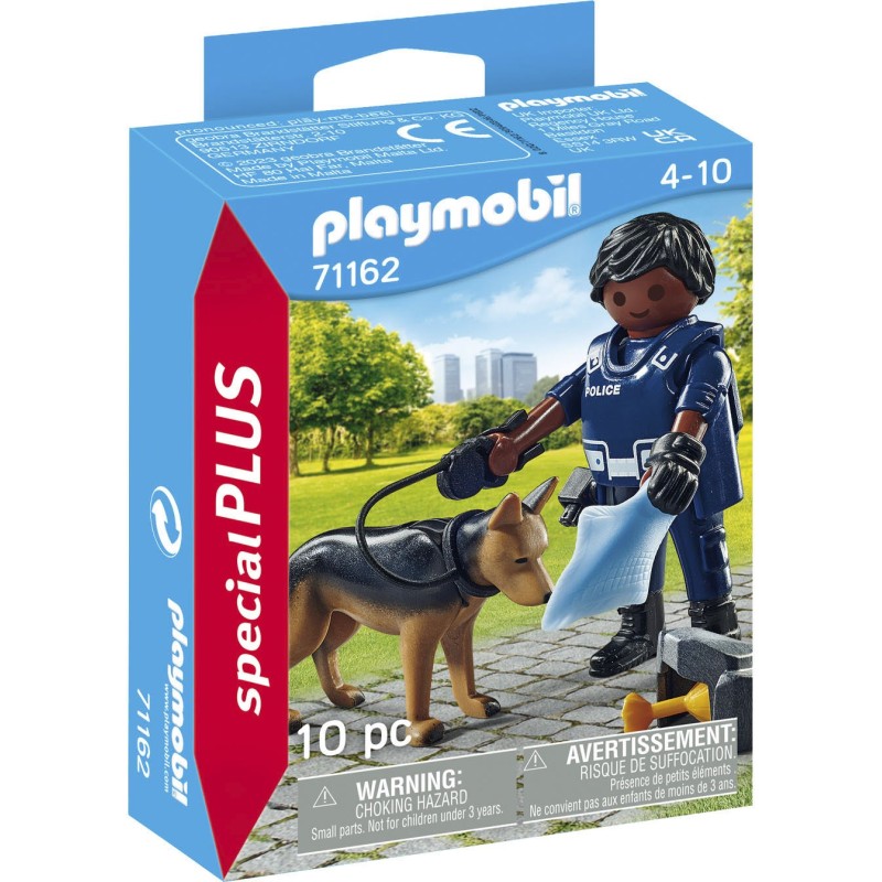 Playmobil® Konstruktions-Spielset »Polizist mit Spürhund (71162), Special Plus«, Made in Europe