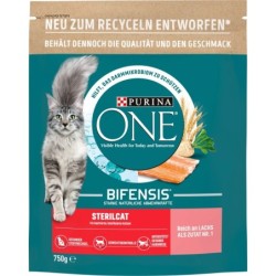 PURINA ONE Sterilcat mit Lachs und Weizen - 750 g