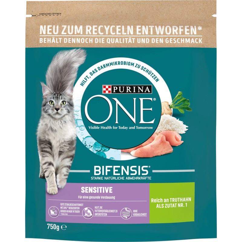 PURINA ONE Sensitive mit Truthahn - 750 g