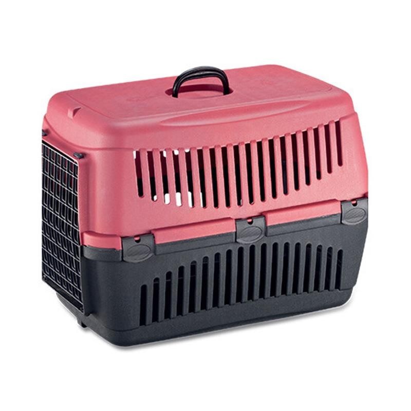 Pet Pretty Cat Dog Tragetasche 65x42x45 cm Rosa Grau Groß