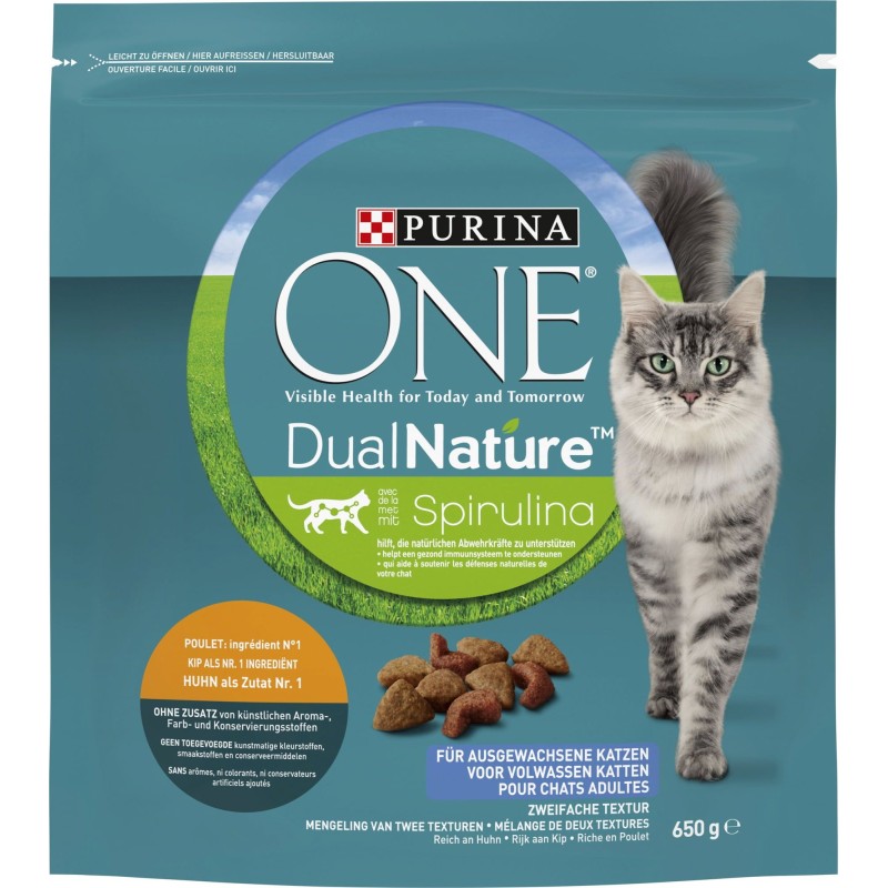 PURINA ONE Dual Nature Adult mit Huhn - 650 g