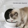 650 ml Katzentoiletten-Wasserspender, automatisches Fütterungssiphon-Design mit staubdichter Abdeckung, saubere Trinkschüssel