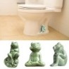 Keramik Frosch Figur Toilette Boden Bolzen Abdeckung Schraube dekorative Abdeckung Tee Haustier Figur Indoor Outdoor Garten L