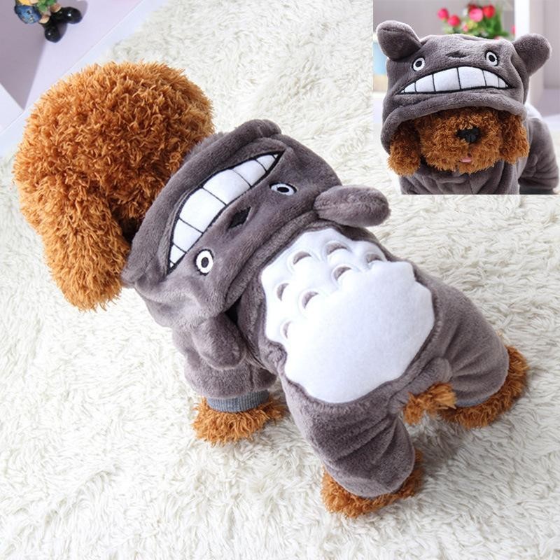 Warme weiche Fleece Haustier Hund Katze Kleidung Cartoon Welpen Hund Kostüme Herbst Winter Kleidung für kleine Hunde Chihuahu