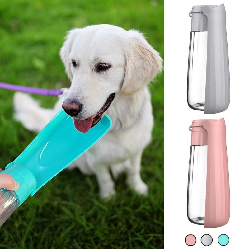 Tragbare Wasserflasche für Haustiere, faltbarer Hundetrinknapf für kleine und große Hunde, Outdoor-Reise-Welpenspender, Katze