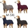 Weiche Windhund Kostüme Haustier Hoodie Mantel Pitbull Mantel Jacke Hund Hohe Kragen Pullover Harness Weste XXXXXL grau