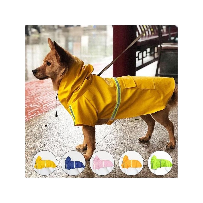 Haustiere Kleine Hunde Regenmäntel Reflektierende Kleine Große Hunde Regenmantel Wasserdichte Jacke Mode Outdoor Atmungsaktiv