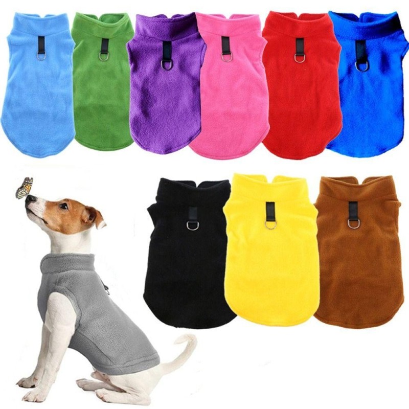 Fleece Mops Mäntel Weste Shirt für kleine Hunde Chihuahua Haustier Weste Hundekleidung Haustier Kleidung Hund Kostüm XL braun