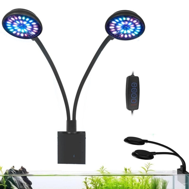 Vollspektrum-Aquariumlampe für kleine Aquarien, einstellbare Helligkeit, Wassertank-Klemmenbeleuchtung, bepflanzter Tank One