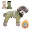 Hundeoverall mit Pelzkragen und D-Ring, Winter-Hundekleidung für kleine Hunde, Welpen-Overall, Chihuahua-Jacke, Pudelkostüm,