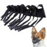 Haustier verstellbare Maske Nylon Hund Anti Biss Bellen Mundschutz Maulkorb 13cm schwarz