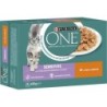 PURINA ONE Sensitive mit Huhn und Karotten 8x85g - 680 g