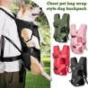 Haustier-Rucksack, Hundetragetasche, verstellbarer Haustier-Frontrucksack für Katzen und Hunde, mit herausziehbaren Beinen, H