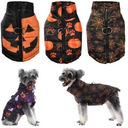 Winter Hundejacke Halloween...