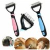 Neue professionelle Haustierpflege Unterwolle Rechen Kamm Dematting Werkzeug Hund Katze Pinsel 17*5.5CM rosa