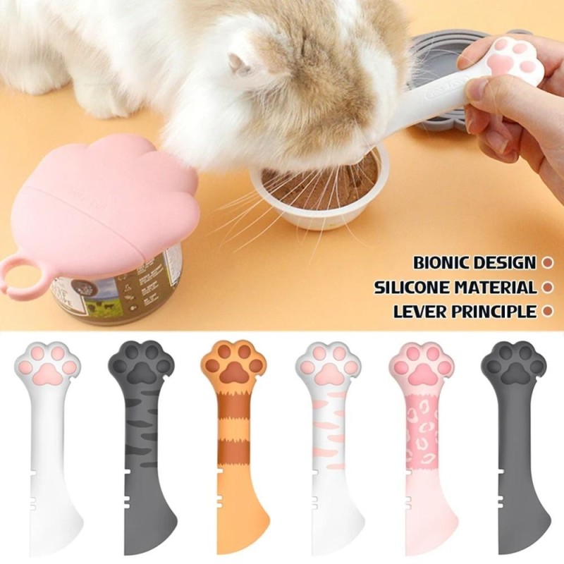 Multifunktions Pet Dosen Löffel Jar Opener Welpen Fütterung Mischen Nass Trocken Scoop Katze Hund Zubehör Feeder Schaufel Hau