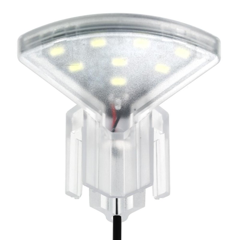 USB-Aquarium-LED-Fächerförmige Klemmlampe mit 8 hochwertigen SMD5730-LEDs, weißes Aquariumlicht