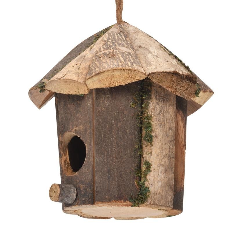 Kolibri-Haus für draußen, Vogelhütte aus Holz zum Aufhängen, Gartendekoration für Wildvögel, Nistkasten