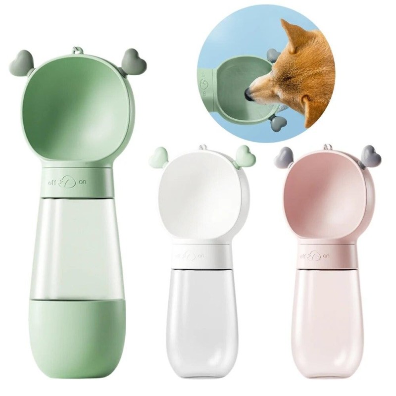 2 in 1 tragbare Wasser- und Futterflasche für kleine, mittelgroße und große Hunde, Reise-Trinknapf, Welpen, Chihuahua, Yorkie