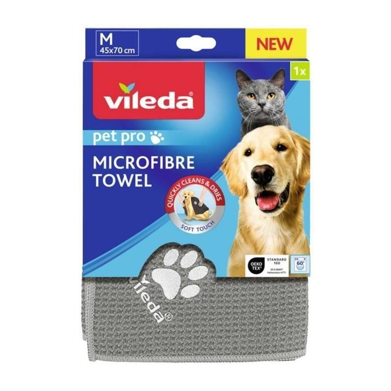 Vileda Pet Pro Microfibre Towel M Serviette für Tiere 1 Stk(P)