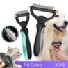 Pet Haar Entfernung Kamm Katze Hund Pinsel Pet Haar Pflege Werkzeug Welpen Haar Ausfallen Kämme Pet Fell Trimmen Dematting en