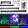 16CM 26CM 31CM 46CM 5050 RGB Luftblasenlampe Fernbedienung LED Aquarium Licht 16cm 9LEDs-EU