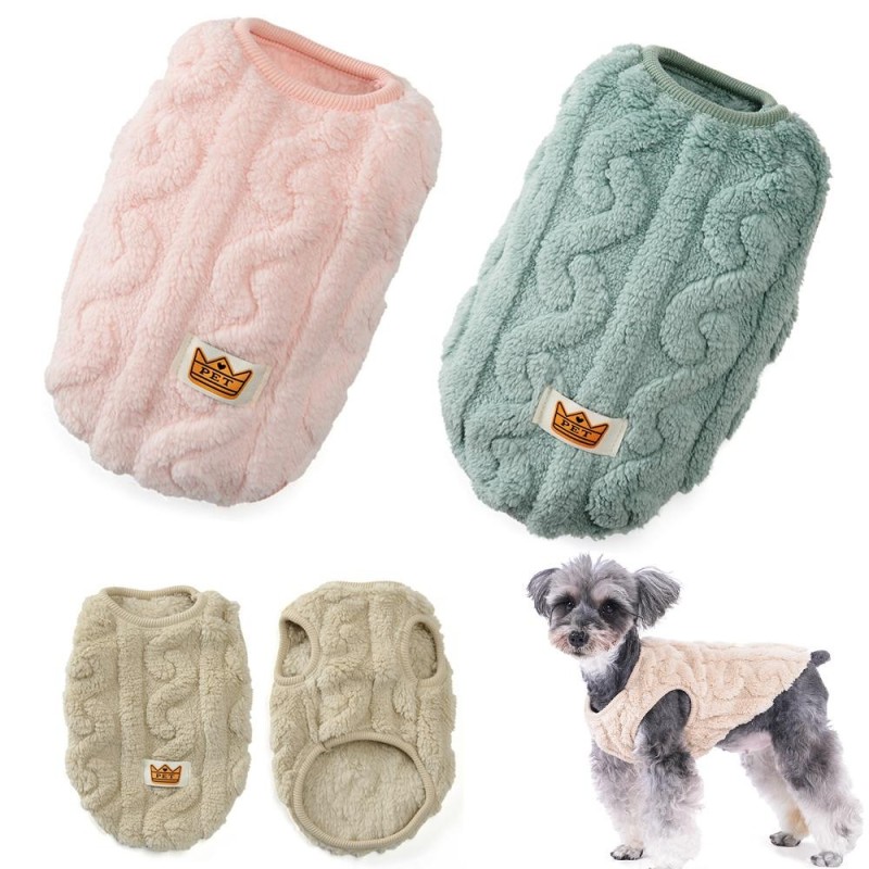 Hundekleidung für kleine und mittelgroße Hunde, Herbst- und Winterweste für Katzen, weiche Fleece-Warmjacke, Sweatshirt, York