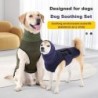 Weste gegen Angstzustände bei Hunden mit reflektierenden Streifen, verstellbares Beruhigungsshirt für Hunde, atmungsaktiver B